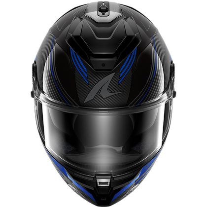 Integrální helma Shark SPARTAN GT PRO Carbon AXIUM - Karbon / Modrá