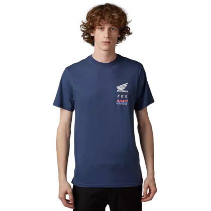 T-Shirt manches courtes Fox HONDA - Bleu Ref : FX4012 