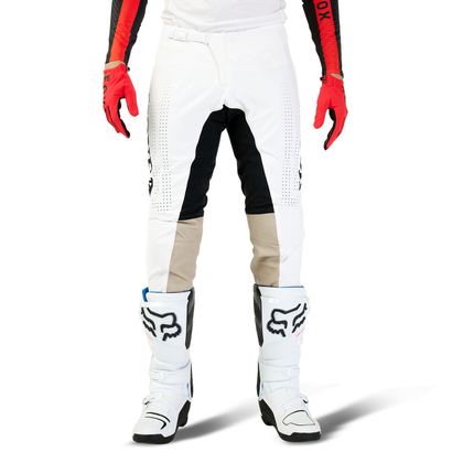 Pantaloni da cross Fox FLEXAIR HONDA 2023 - Nero / Bianco