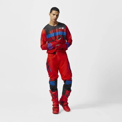 Leatt 3.5 RIDE KIT TRØJE+BUKSER STRIPES 2027 Cross outfit - Rød / Sort