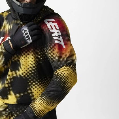 Leatt 3.5 RIDE KIT TRØJE+BUKSER LEOPARD 2027 Cross outfit - Gul / Sort.