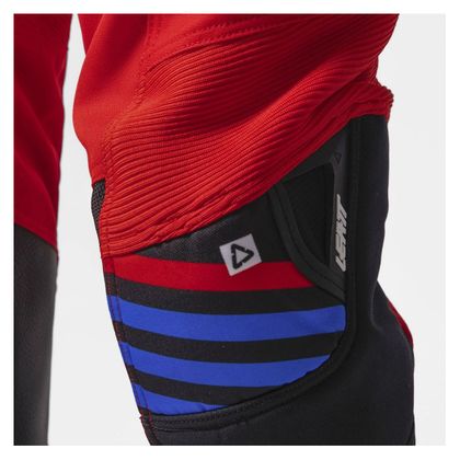 Leatt 3.5 RIDE KIT MAILLOT+BUKSER JUNIOR STRIPES 2027 Cross outfit - Rød / Sort