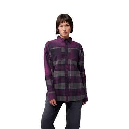 Chemise Fox OVERSIZED FLANNEL FEMME - Rouge