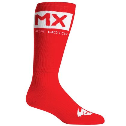 Calcetines Thor MX SOLID RED WHITE - Rojo / Blanco