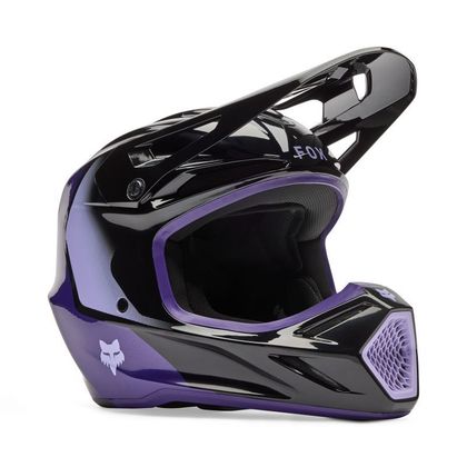 Fox V3 - SPIRE - KIND Cross-Helm - Schwarz / Lila Ref : FX6643