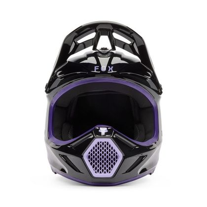 Fox V3 - SPIRE - KIND Cross-Helm - Schwarz / Lila