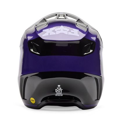 Fox V3 - SPIRE - KIND Cross-Helm - Schwarz / Lila