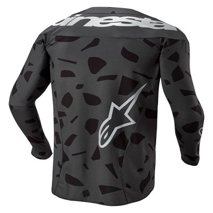 Camiseta de motocross Alpinestars TECHSTAR GRAPHITE BLACK ANTHRACITE 2023 - Negro / Beige