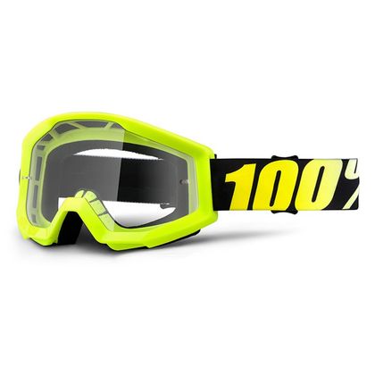 Gafas de motocross 100% STRATA - NEON YELLOW CLEAR LENS  2020 Ref : CE0308 / NPU 