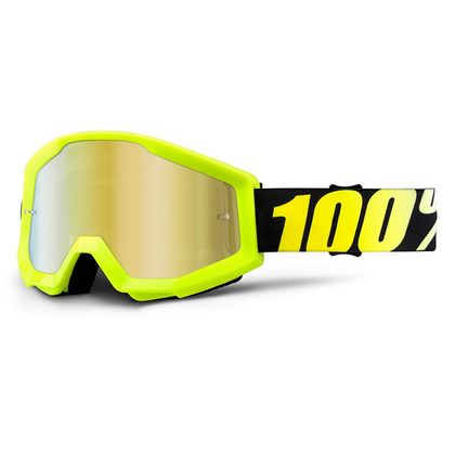 Gafas de motocross 100% STRATA - NEON YELLOW IRIDIUM LENS  2020 Ref : CE0320 / NPU 