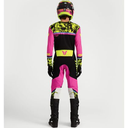 Calças de cross Thor SPORTMODE PUNK'D 2027 - Preto / Rosa