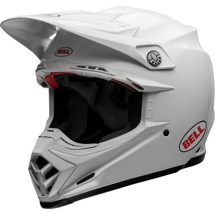 Casco de motocross Bell MOTO-9S FLEX SOLID 2023 - Blanco Ref : EL0623 