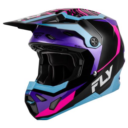 Casque cross Fly FORMULA CP - CHARGE 2027 - Noir / Violet Ref : FL1931