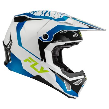 Casque cross Fly FORMULA CP - CHARGE 2027 - Blanc / Bleu