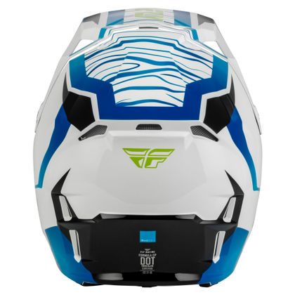 Casque cross Fly FORMULA CP - CHARGE 2027 - Blanc / Bleu
