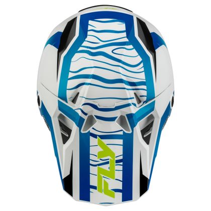 Casque cross Fly FORMULA CP - CHARGE 2027 - Blanc / Bleu