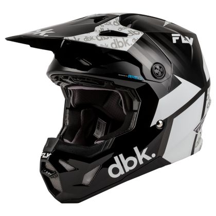 Fly FORMULA CP - DBK 2027 Cross-Helm - Schwarz / Weiß Ref : FL1932