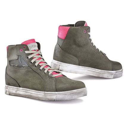 Chaussures TCX Boots STREET ACE LADY GOLD GREY/FUCSIA WATERPROOF