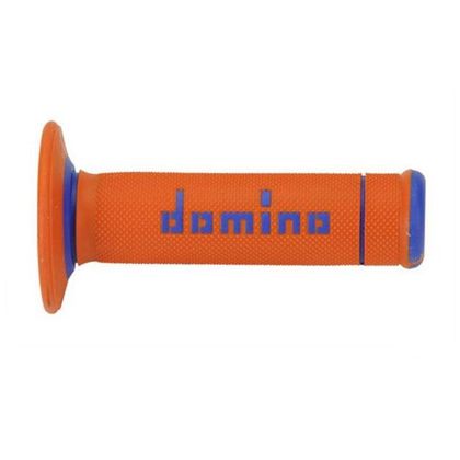 Puños del manillar Domino X-TREME universal - Naranja / Azul