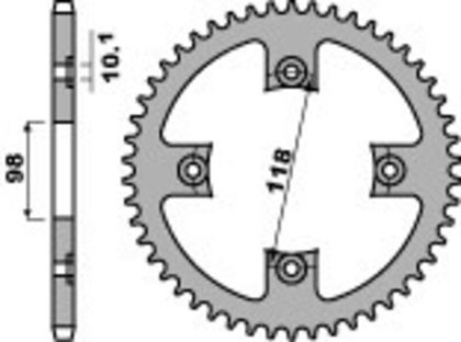 B1 Steel Standard Rear 520 Sprocket
