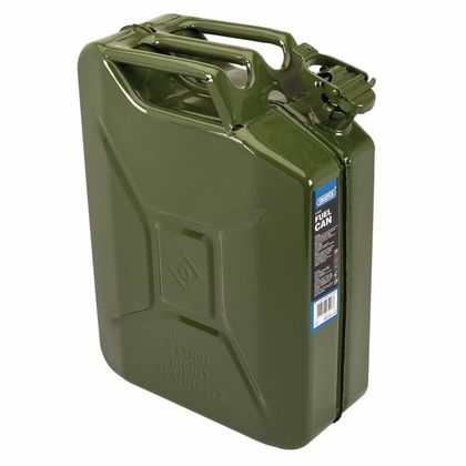Jerrican Draper Bidon carburant en acier 20L Universel