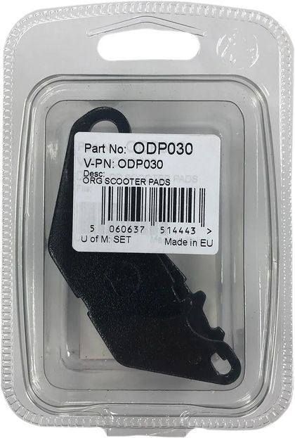 Plaquettes de freins DP Brakes Base organique Ref : DPBK00241A / 17200609