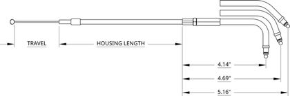 Câble de gaz Drag Specialties 06500299