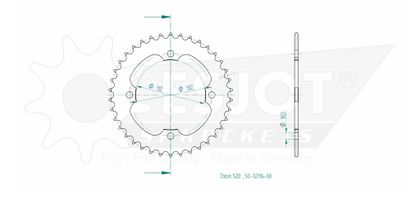 Esjot 38 tanden Tandwiel