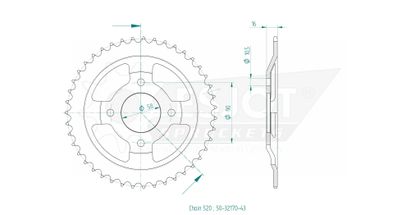 Esjot 43 teeth Sprocket