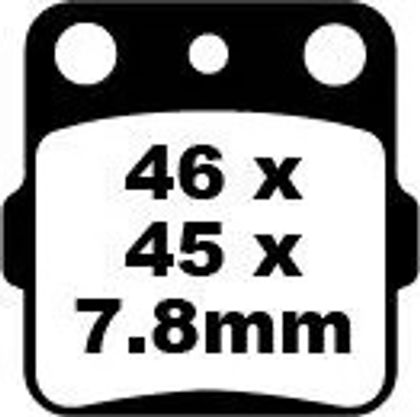 Plaquettes de freins EBC Carbone