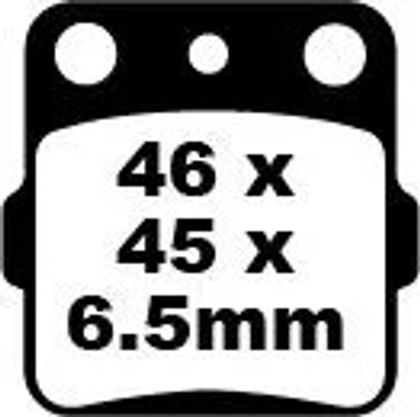 Plaquettes de freins EBC Carbone