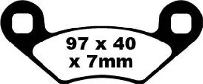 Plaquettes de freins EBC Carbone