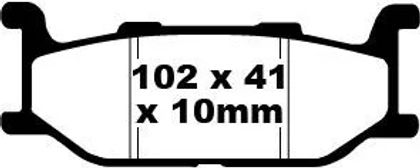 Plaquettes de freins EBC Base organique