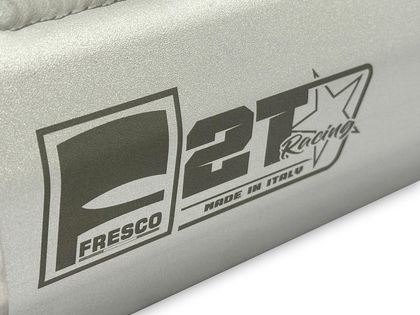Fresco White aluminium carby carbon cap Silencer