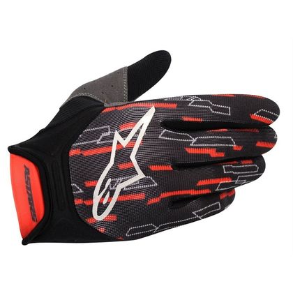 Gants cross Alpinestars RACER GLOVES RED BLACK WHITE ENFANT