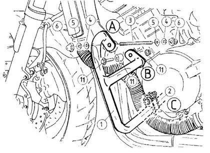 Pare-carter Hepco & Becker Crashbar - noir