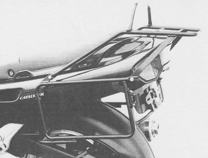 Support top case Hepco & Becker avec support de valises latérales - noir