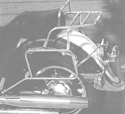 Support top case Hepco & Becker avec support de valises latérales - chrome