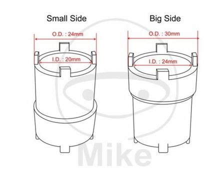 Douille Jmp créneaux 4 crans Universel Ref : JMP00024A / 1051821