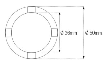 Jmp Spanner Nut Socket Steering Stem ID36mm OD50mm 4 Pins Universal Srewdriver bit