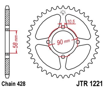 Couronne JT. acier standard 1221 - 428