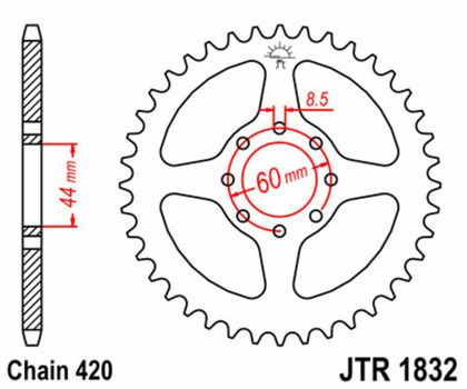 Couronne JT. acier standard 1832 - 420
