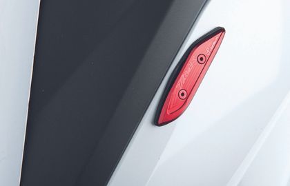 Obturateurs de rétroviseur LighTech Cache - orifices type origine rouge paire