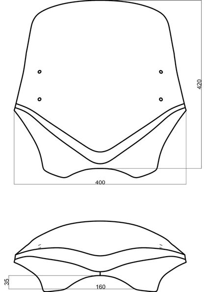 Bulle MRA V - Flow Naked Bikes VFSC spoiler