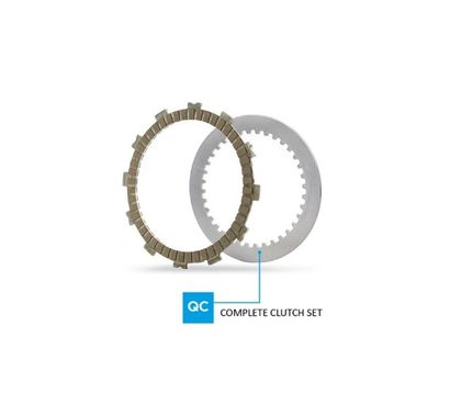 Kit disques garnis et disques lisses Newfren disques garnis lisses Pro Race Ref : NWF00345A / 1155012