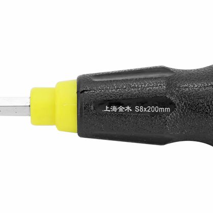 P2R CRUCIFORM 8 mm L 200 mm CHROME - VANADIUM HEXAGONAL SHAFT IMPACT TIP SUPPORT Universal Screwdriver