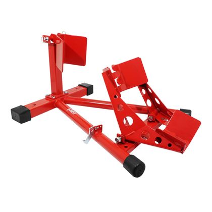 Bloque roue P2R BLOQUE - CALE ETAU ROUE AVANT AUTO - BLOQUANT COMPATIBLE 16 à 21 ACIER ROUGE Universel