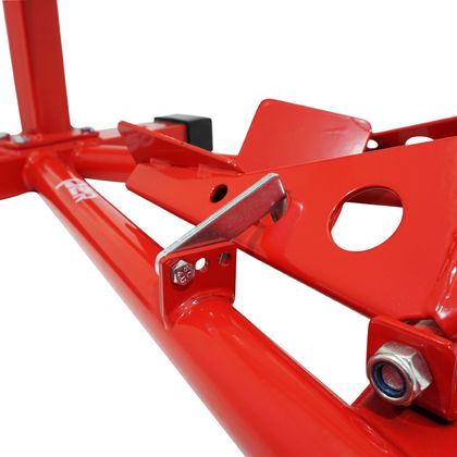 Bloque roue P2R BLOQUE - CALE ETAU ROUE AVANT AUTO - BLOQUANT COMPATIBLE 16 à 21 ACIER ROUGE Universel