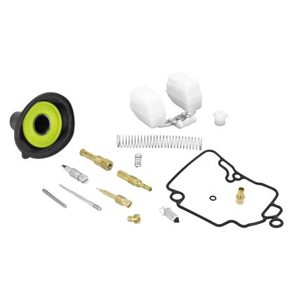 Kit réparation de carburateur P2R NECESSAIRE-KIT REPARATION CARBURATEUR 16 mm ADAPTABLE SCOOT 50 CHINOIS 4T GY6-KYMCO 50 AGILITY 4T-PEUGEOT 50 V-CLIC 4T-SYM 50 OR