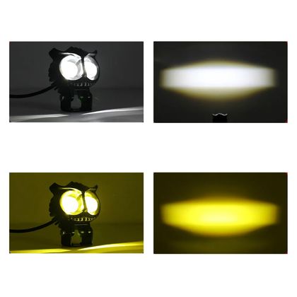 P2R LED EXTRA VERLICHTING DRAAGBAAR DUBBELE OPTIE DIAM EXT 67mm ALU koplampen Universeel